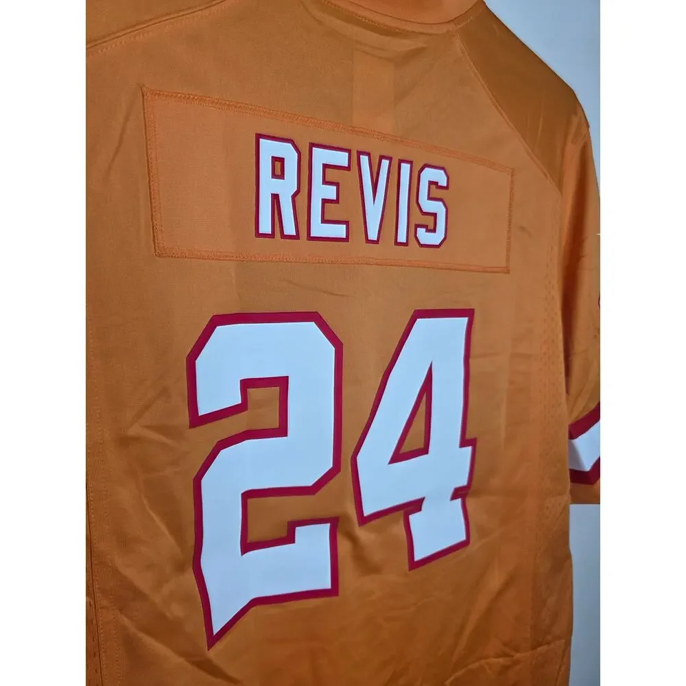 Nike NFL Darrelle Revis 24 Throwback Creamsicle Tampa Bay Buccaneers Jersey - XL